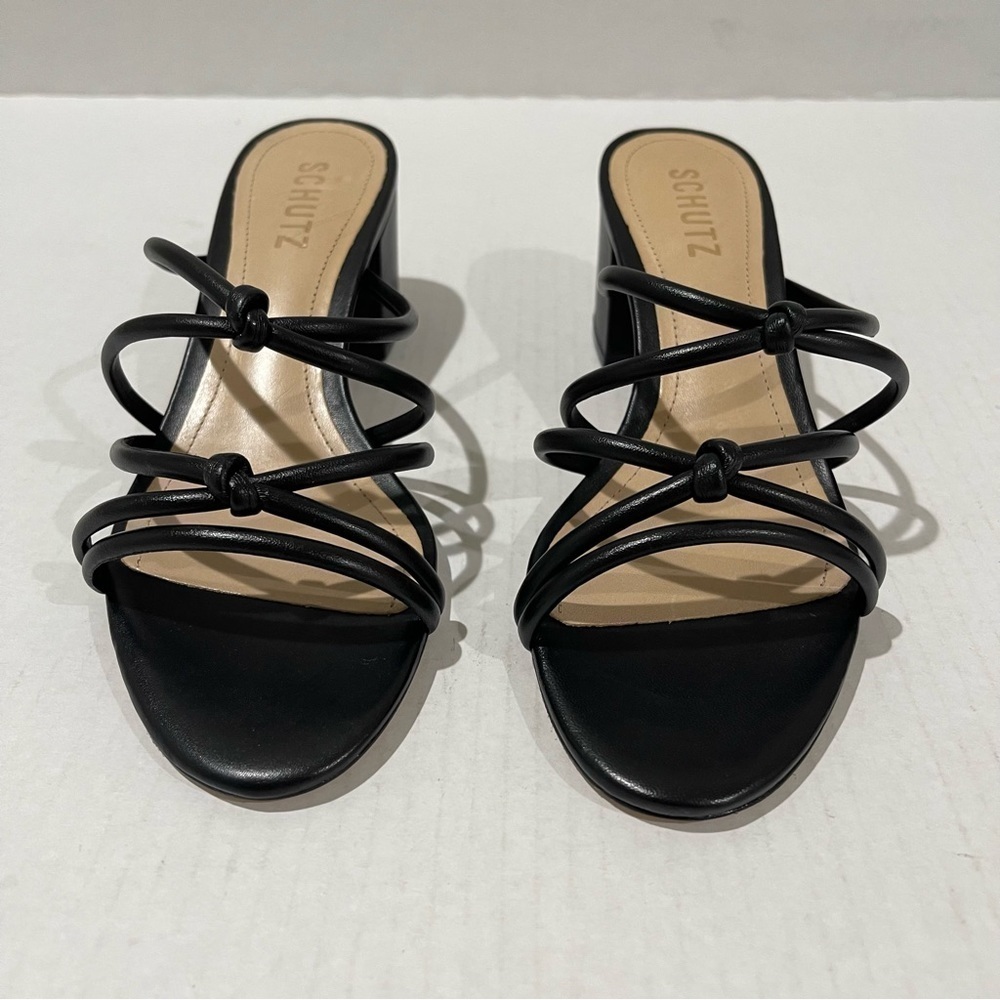 SCHUTZ Black Strappy Heels - Picture 2 of 9